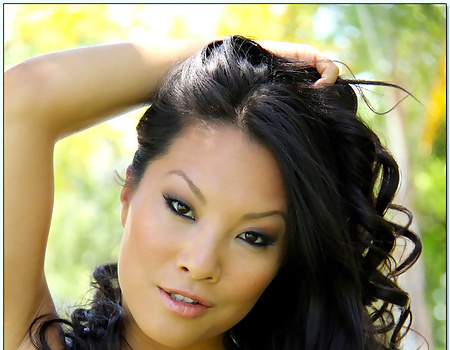 Asa Akira Japanese Vixen Strips Pink Bikini